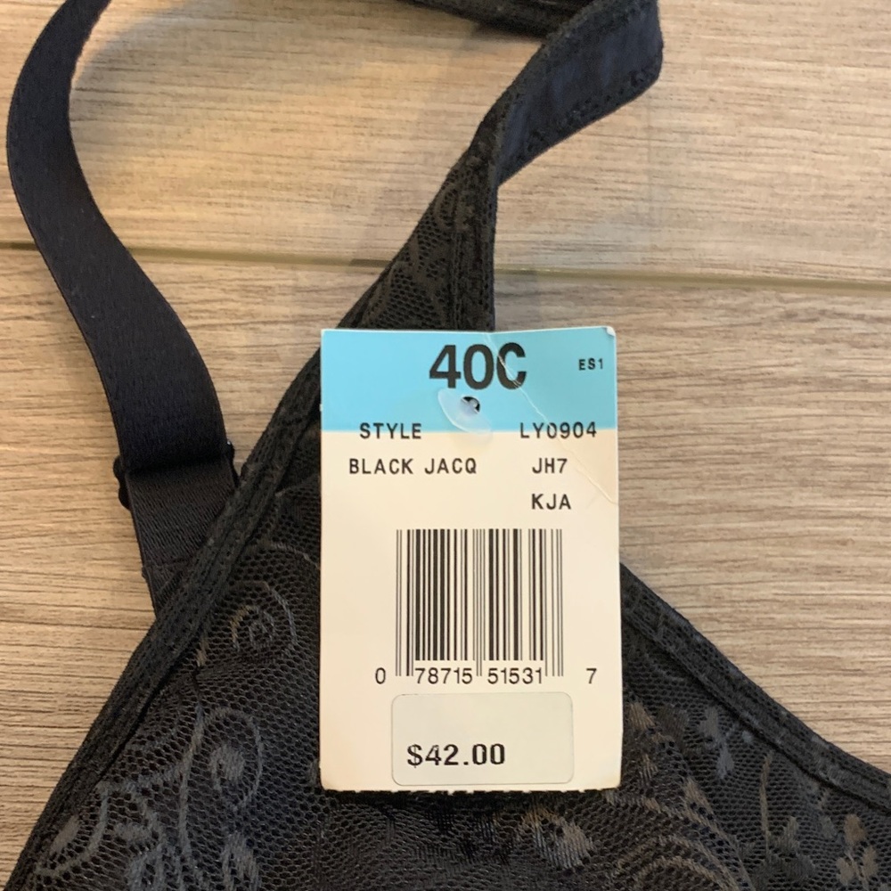 Lily Black Floral Bra - NWT - Picture 2 of 7